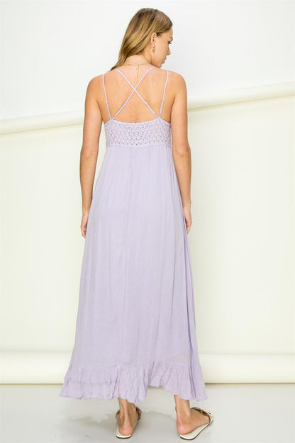 In Love Lace Bustier Maxi Dress