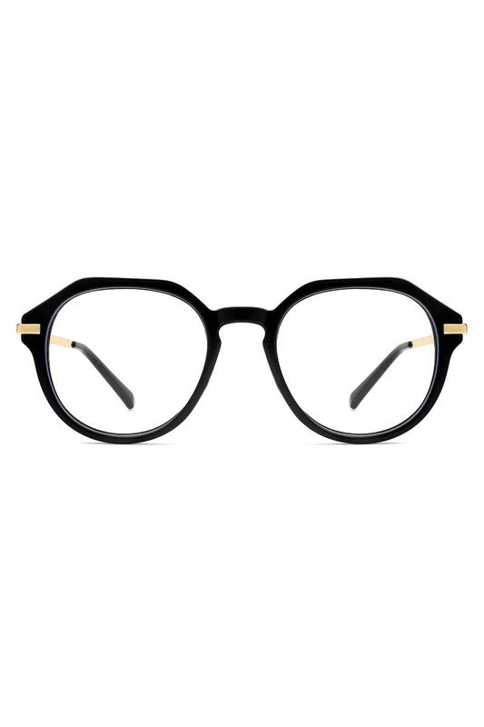 Round Geometric Blue Light Glasses