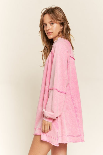 Colorwash Oversized Tunic Sweatshirt