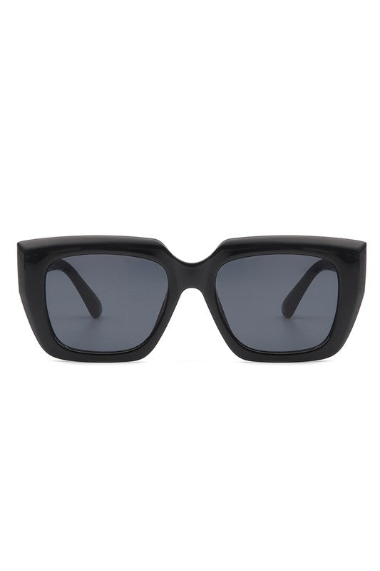 Square Retro Flat Top Cat Eye Sunglasses