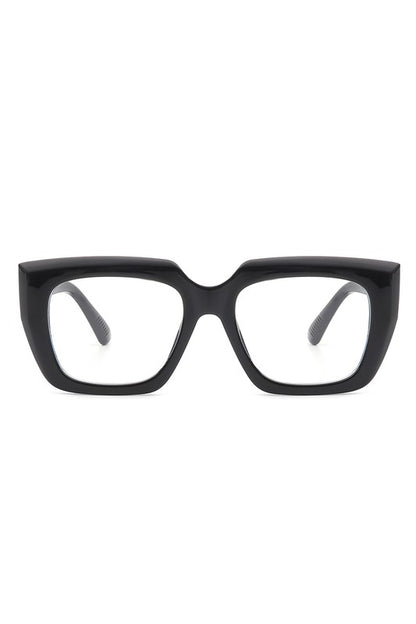 Square Retro Flat Top Cat Eye Sunglasses