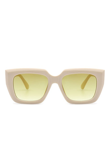 Square Retro Flat Top Cat Eye Sunglasses