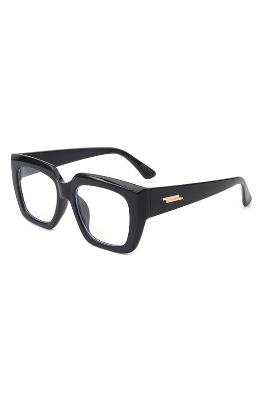 Square Retro Flat Top Cat Eye Sunglasses