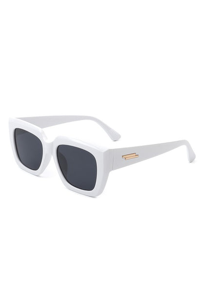 Square Retro Flat Top Cat Eye Sunglasses