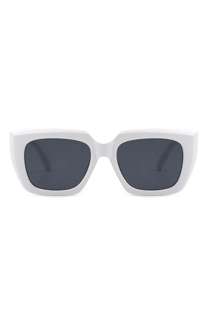 Square Retro Flat Top Cat Eye Sunglasses