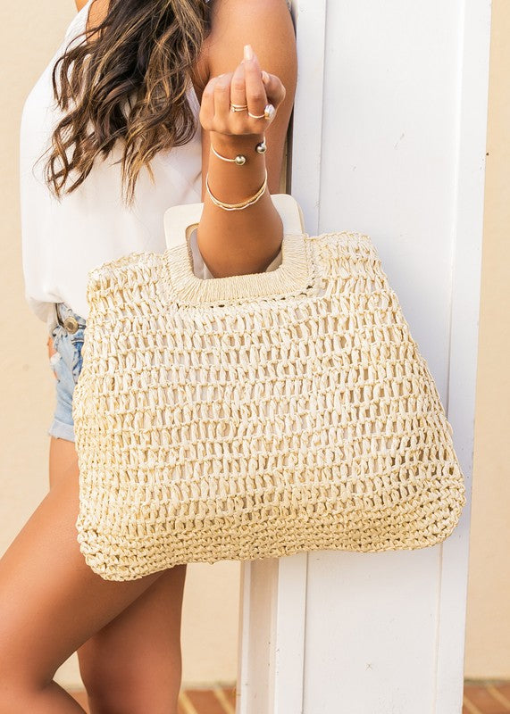 Straw Tote Purse