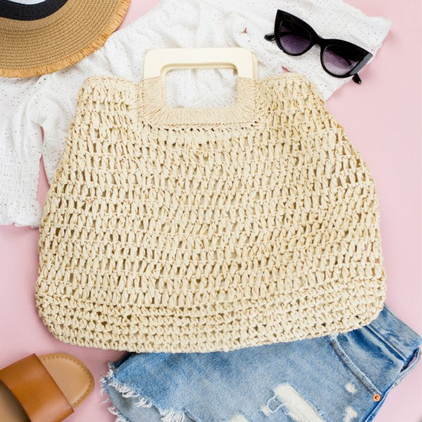 Straw Tote Purse