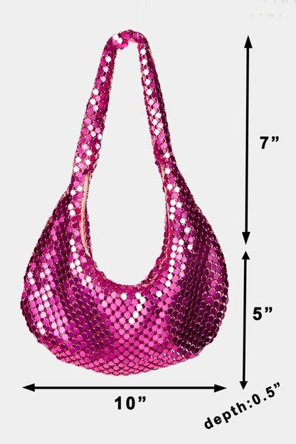 Hannah Sequin Disc Handbag