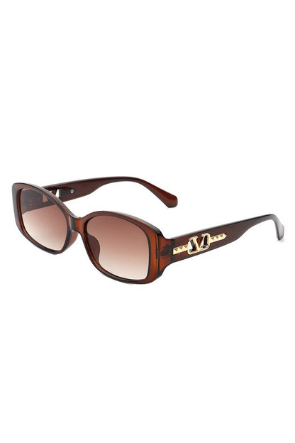 Rectangular Narrow Square Sunglasses