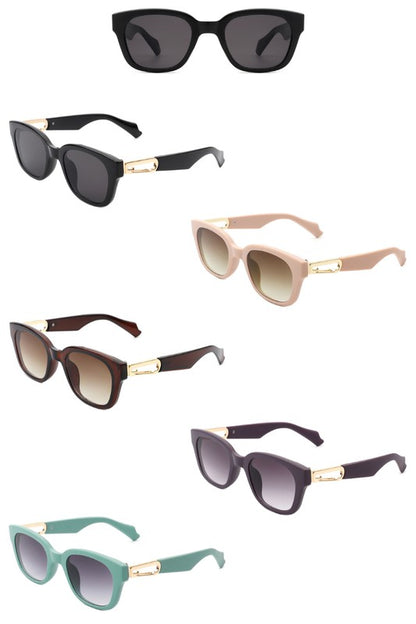 Classic Horn Rimmed Square Sunglasses