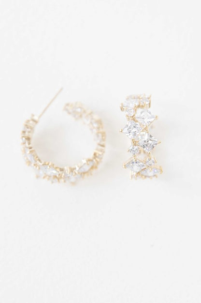 Diamond Hoop Earrings