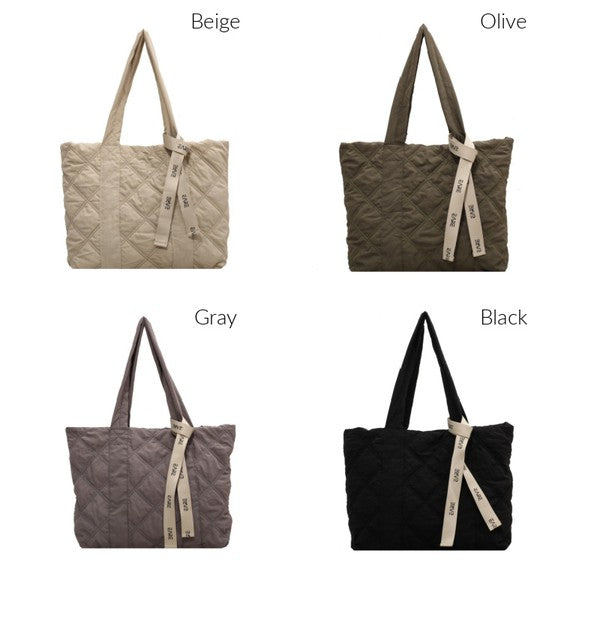 Quilted Tote Bag