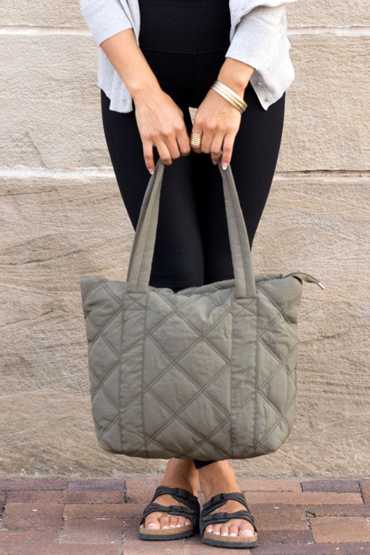 Quilted Tote Bag