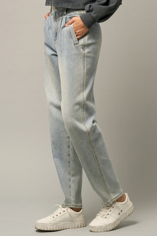 High Waist Balloon Jeans