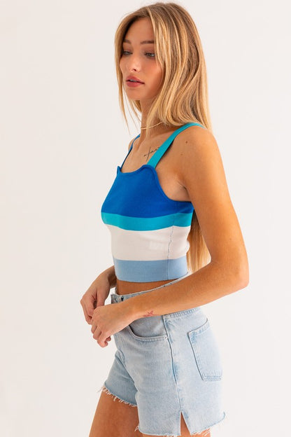 Skye Striped Knit Tank