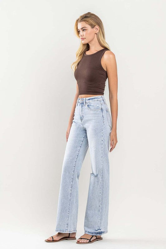 VERVET 90's Vintage Super High Rise Flare Jeans