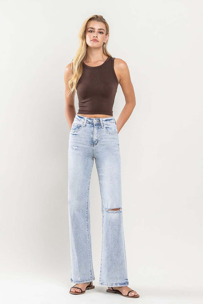 VERVET 90's Vintage Super High Rise Flare Jeans