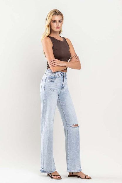 VERVET 90's Vintage Super High Rise Flare Jeans