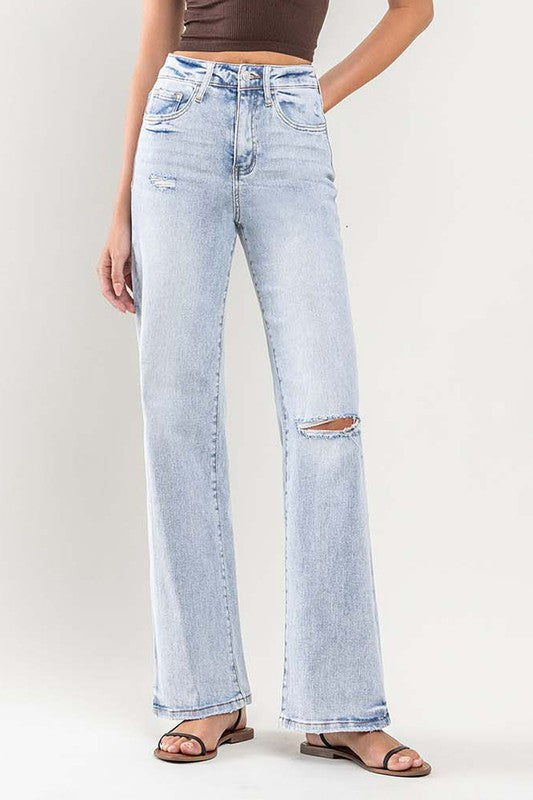 VERVET 90's Vintage Super High Rise Flare Jeans