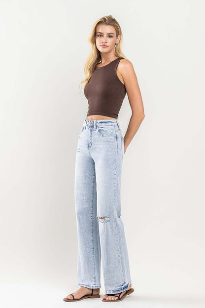 VERVET 90's Vintage Super High Rise Flare Jeans