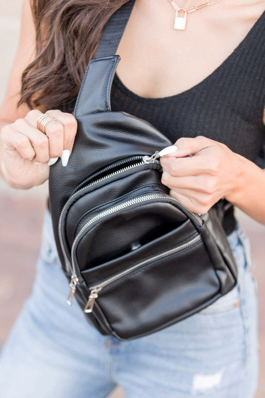 Vegan Leather Sling Bag