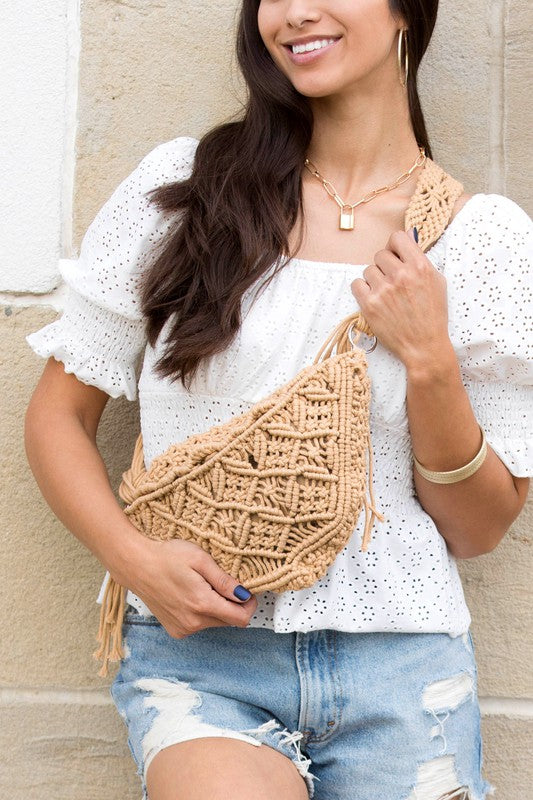 Macrame Boho Sling Bag