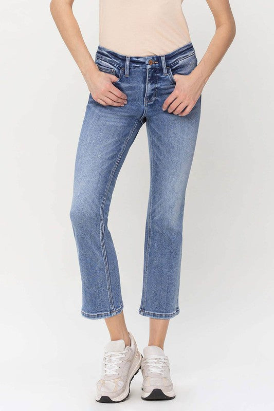 VERVET Mid Rise Kick Flare Jeans