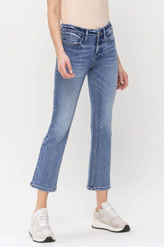 VERVET Mid Rise Kick Flare Jeans