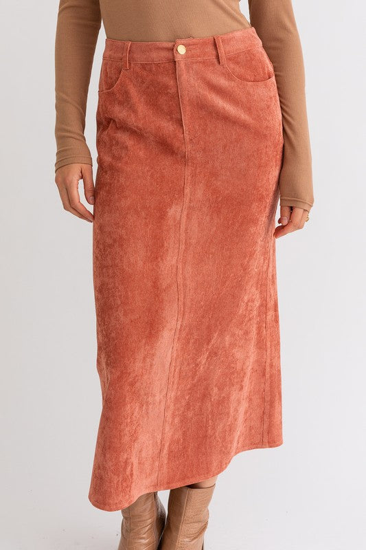 Corduroy Maxi Skirt