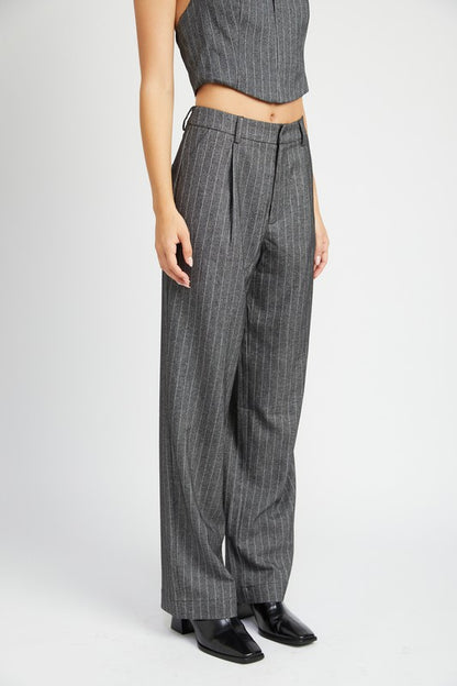 Loose Fit Pinstripe Pants