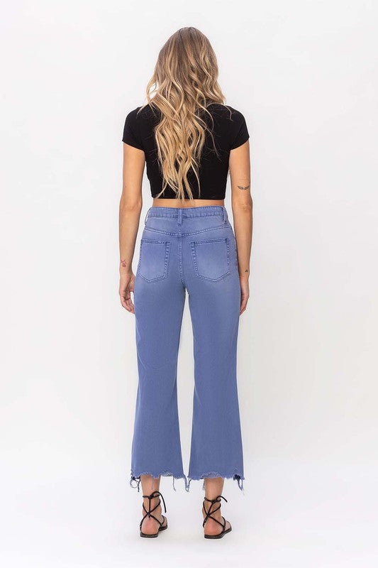 VERVET 90's Vintage Crop Flare Jeans