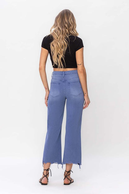 VERVET 90's Vintage Crop Flare Jeans