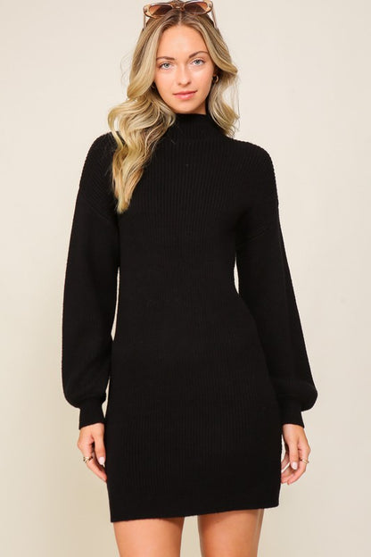 Cozette Long Sleeve Sweater Mini Dress