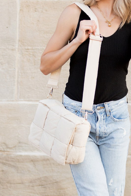 Crossbody Puffer Bag and Clutch