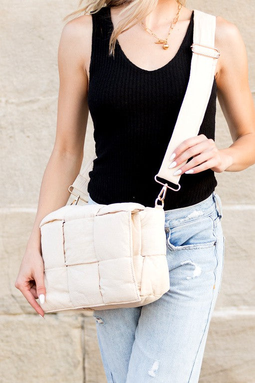 Crossbody Puffer Bag and Clutch