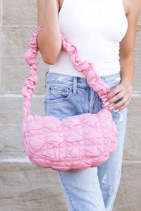 Convertible Quilted Puffer Crossbody