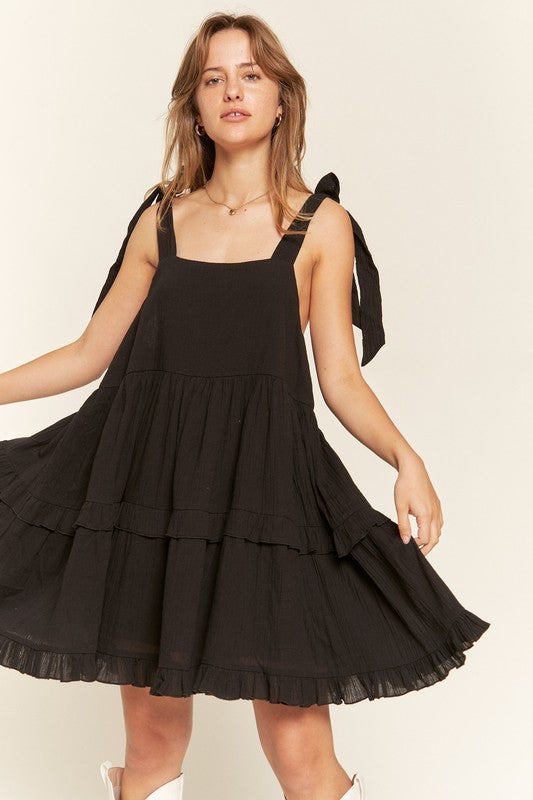 Reese Flowy Ruffle Mini Dress