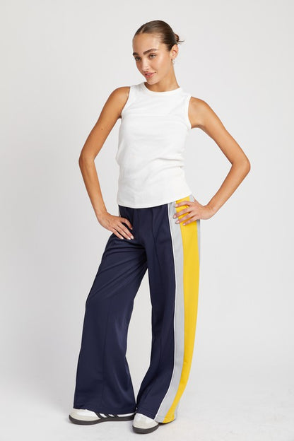 Color Block Track Pants