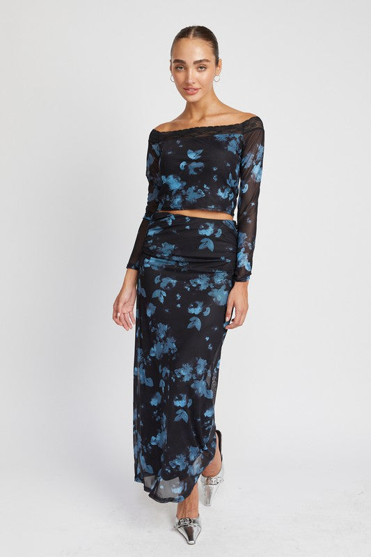 Victoria Floral Maxi Skirt