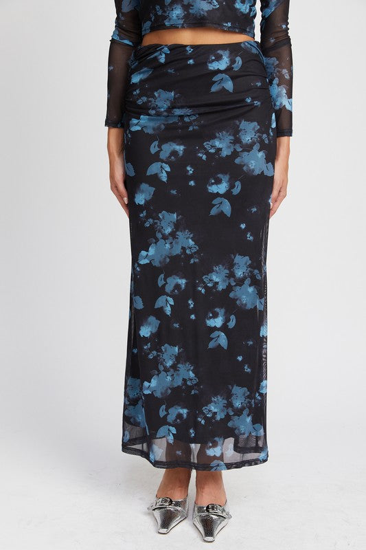 Victoria Floral Maxi Skirt