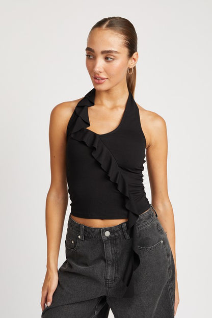 Payton Ruffle Halter Top