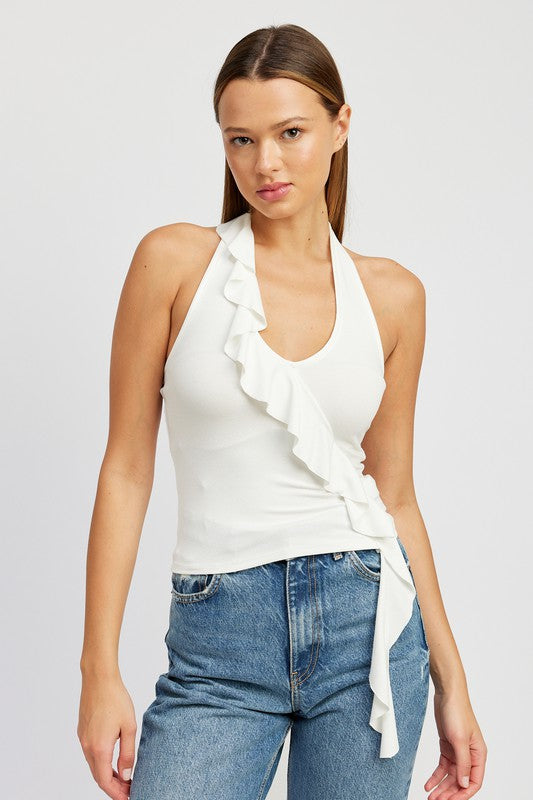 Payton Ruffle Halter Top