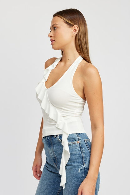 Payton Ruffle Halter Top