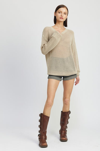 See Me Crochet Long Sleeve Top