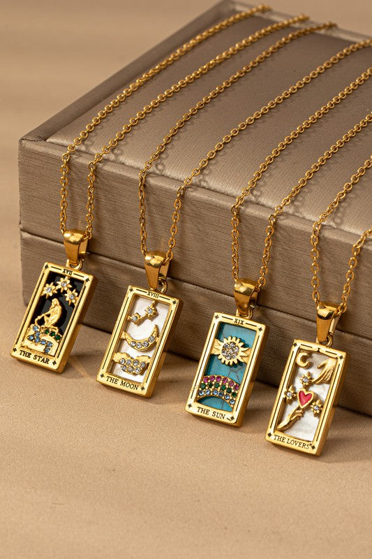 Tarot Card Pendant Necklace