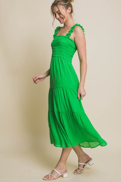 Rachel Smocked Bodice Maxi Dress