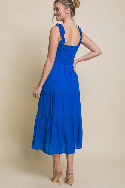 Rachel Smocked Bodice Maxi Dress