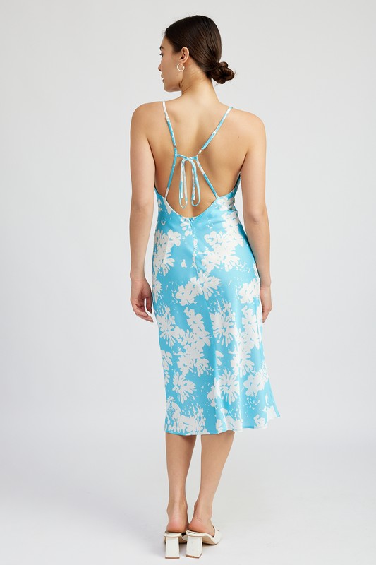 Maria Open Back Floral Dress