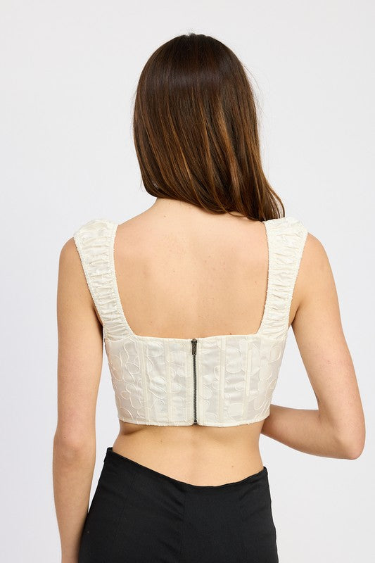 Regan Corset Crop Tank