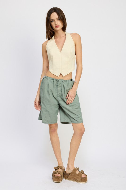 Parker Contrasted Bermuda Knee-Length Shorts